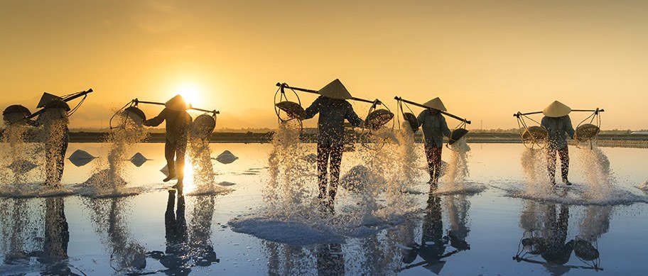 Puesta de sol en Vietnam